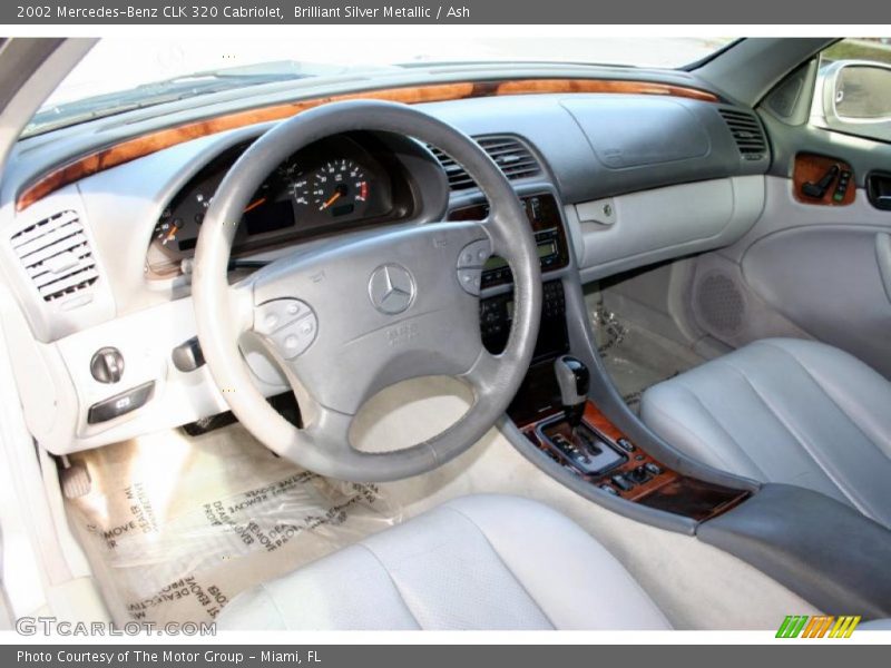 Brilliant Silver Metallic / Ash 2002 Mercedes-Benz CLK 320 Cabriolet