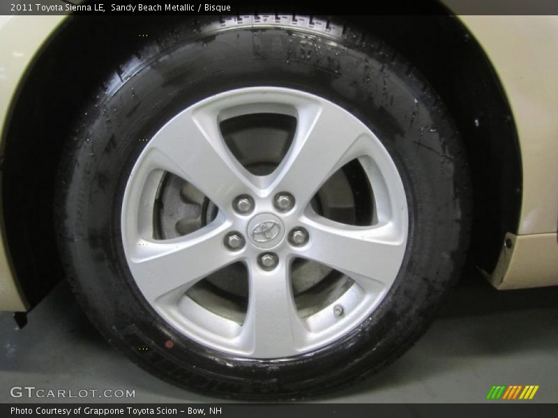 Sandy Beach Metallic / Bisque 2011 Toyota Sienna LE