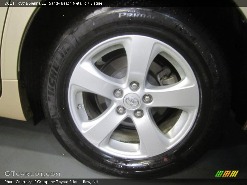 Sandy Beach Metallic / Bisque 2011 Toyota Sienna LE