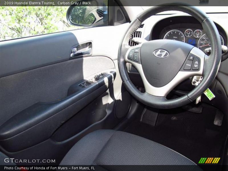 Carbon Gray / Black 2009 Hyundai Elantra Touring