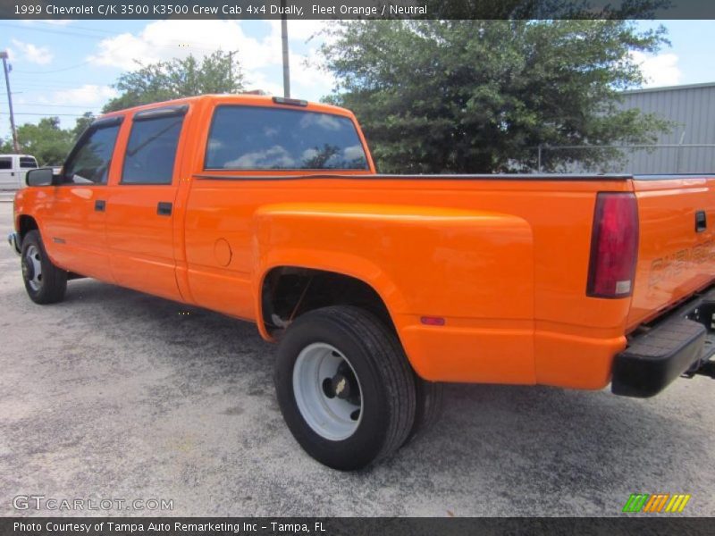 Fleet Orange / Neutral 1999 Chevrolet C/K 3500 K3500 Crew Cab 4x4 Dually
