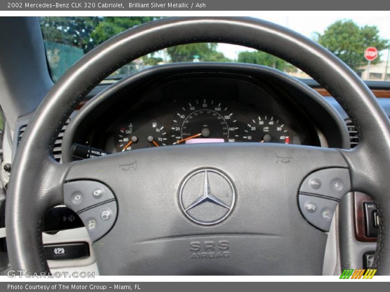 Brilliant Silver Metallic / Ash 2002 Mercedes-Benz CLK 320 Cabriolet