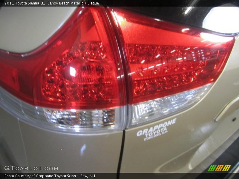 Sandy Beach Metallic / Bisque 2011 Toyota Sienna LE
