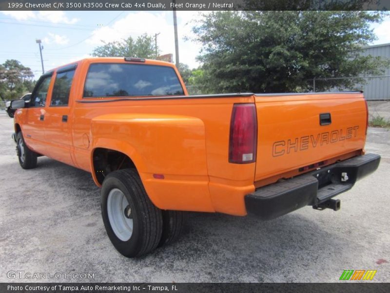  1999 C/K 3500 K3500 Crew Cab 4x4 Dually Fleet Orange