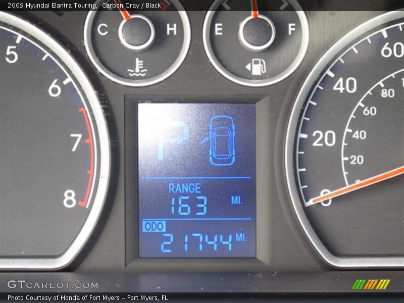 Carbon Gray / Black 2009 Hyundai Elantra Touring