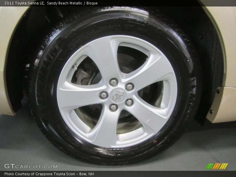 Sandy Beach Metallic / Bisque 2011 Toyota Sienna LE