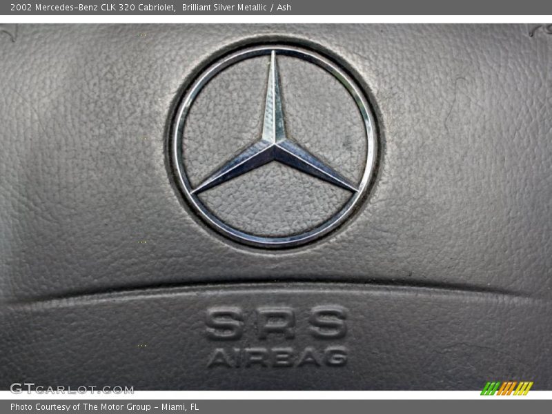 Brilliant Silver Metallic / Ash 2002 Mercedes-Benz CLK 320 Cabriolet