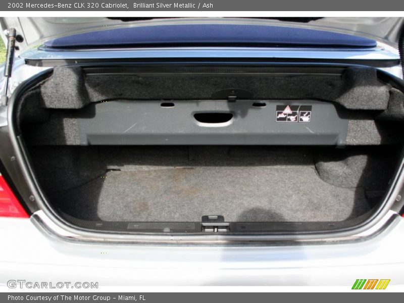 Brilliant Silver Metallic / Ash 2002 Mercedes-Benz CLK 320 Cabriolet