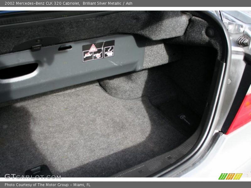 Brilliant Silver Metallic / Ash 2002 Mercedes-Benz CLK 320 Cabriolet