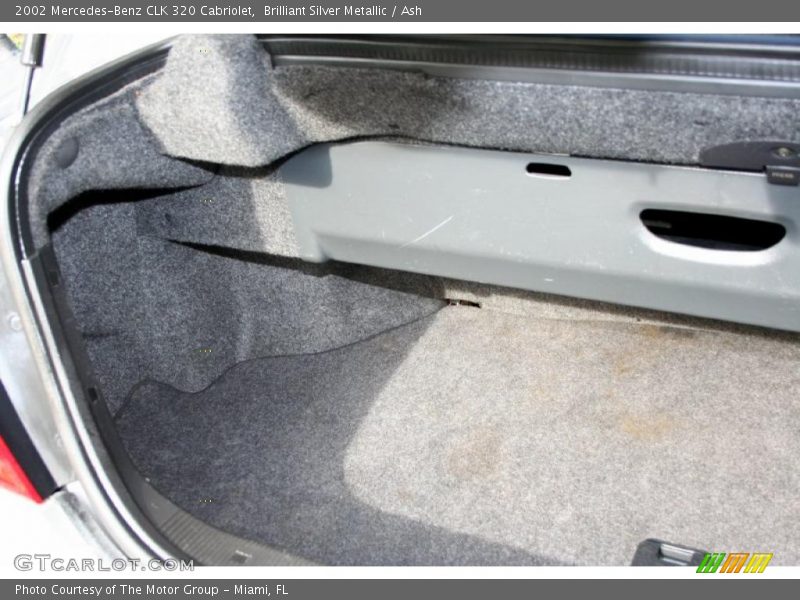 Brilliant Silver Metallic / Ash 2002 Mercedes-Benz CLK 320 Cabriolet