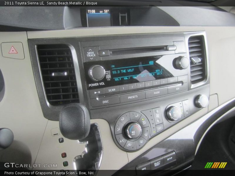 Sandy Beach Metallic / Bisque 2011 Toyota Sienna LE