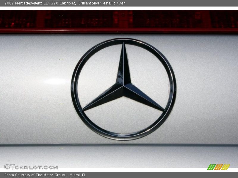 Brilliant Silver Metallic / Ash 2002 Mercedes-Benz CLK 320 Cabriolet