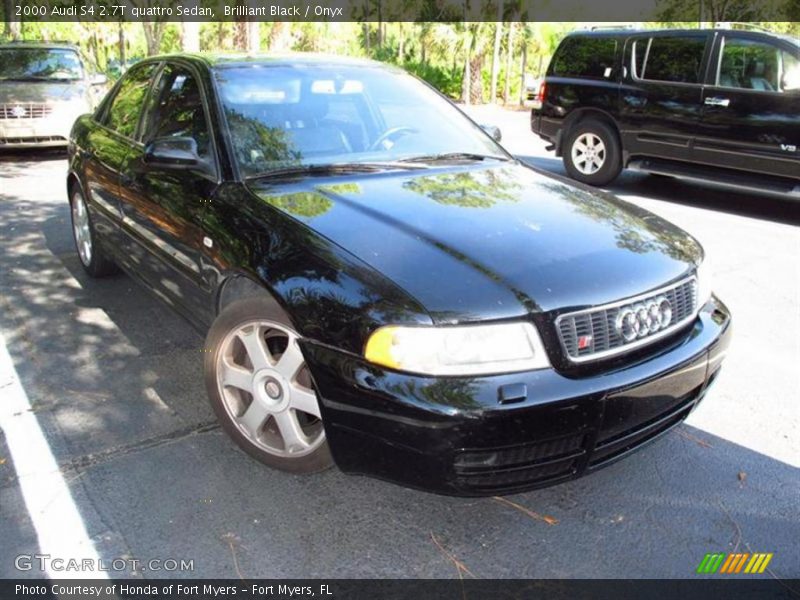 Brilliant Black / Onyx 2000 Audi S4 2.7T quattro Sedan