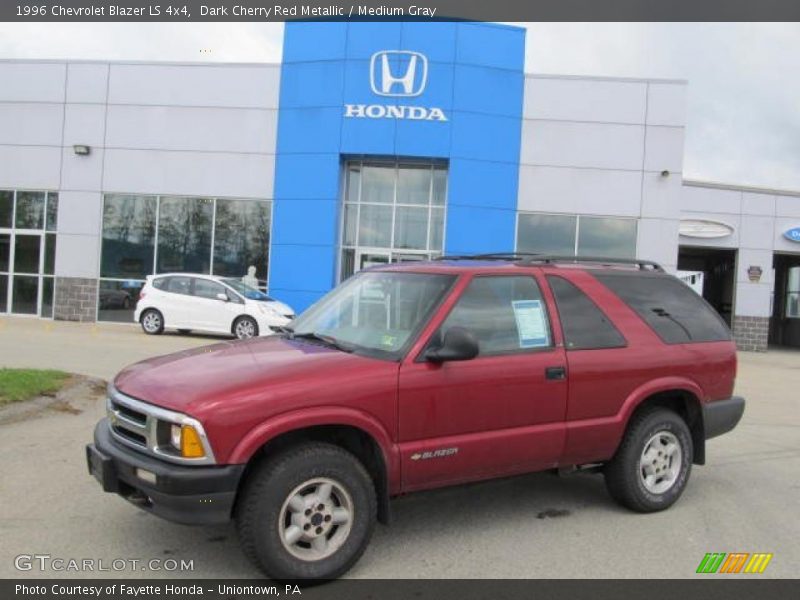 Dark Cherry Red Metallic / Medium Gray 1996 Chevrolet Blazer LS 4x4