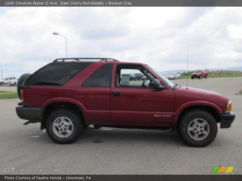 Dark Cherry Red Metallic / Medium Gray 1996 Chevrolet Blazer LS 4x4