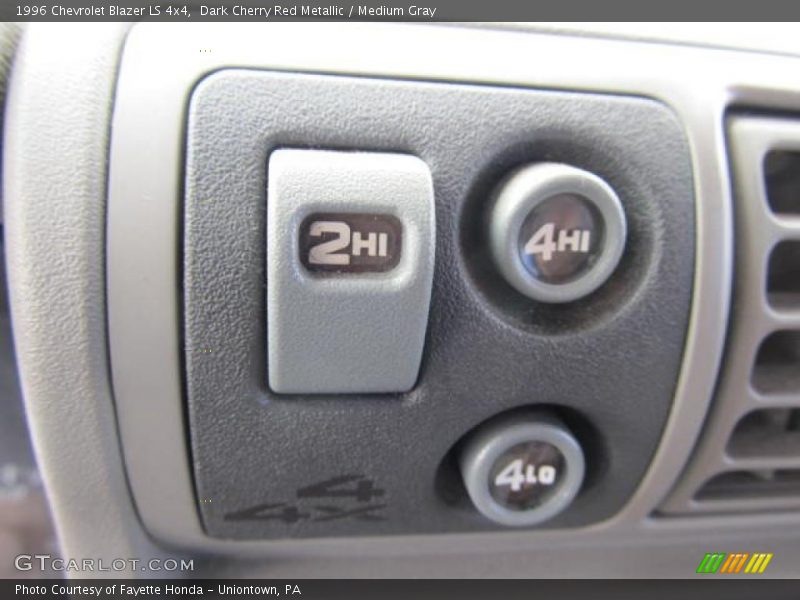 Dark Cherry Red Metallic / Medium Gray 1996 Chevrolet Blazer LS 4x4