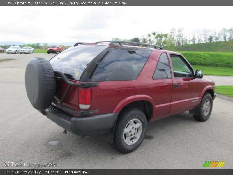 Dark Cherry Red Metallic / Medium Gray 1996 Chevrolet Blazer LS 4x4