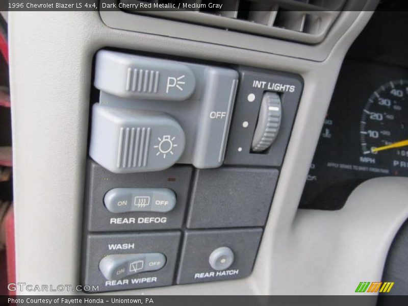 Controls of 1996 Blazer LS 4x4