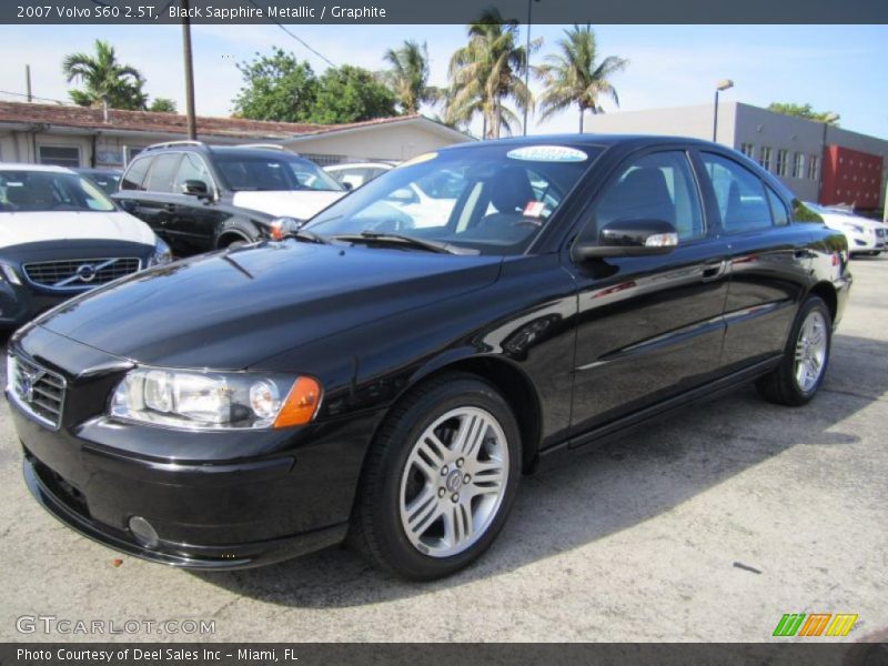 Black Sapphire Metallic / Graphite 2007 Volvo S60 2.5T