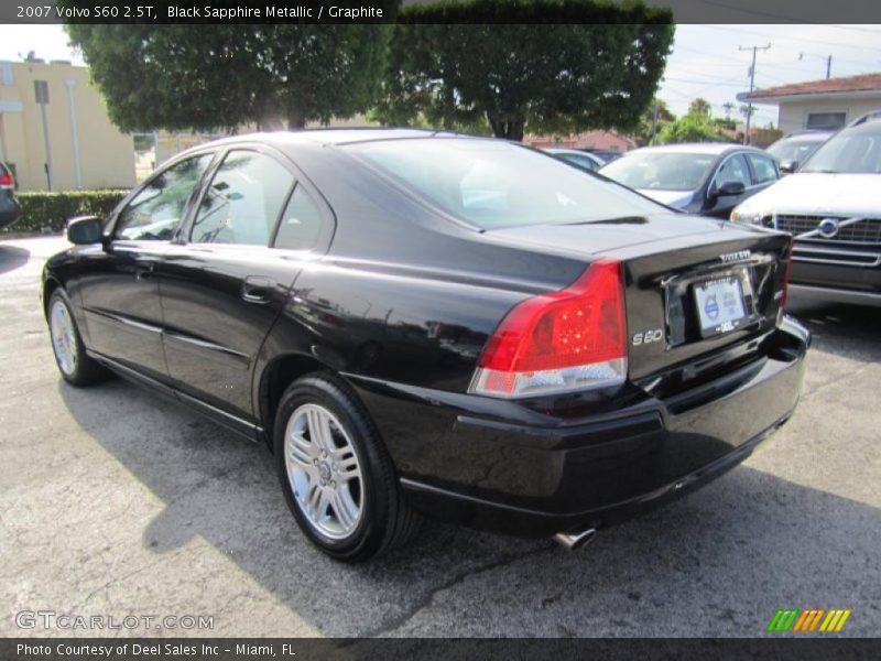 Black Sapphire Metallic / Graphite 2007 Volvo S60 2.5T