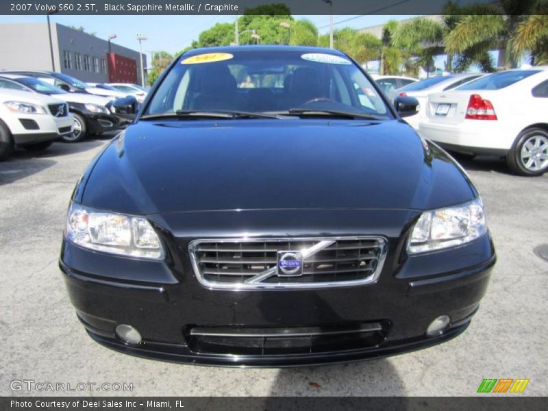 Black Sapphire Metallic / Graphite 2007 Volvo S60 2.5T