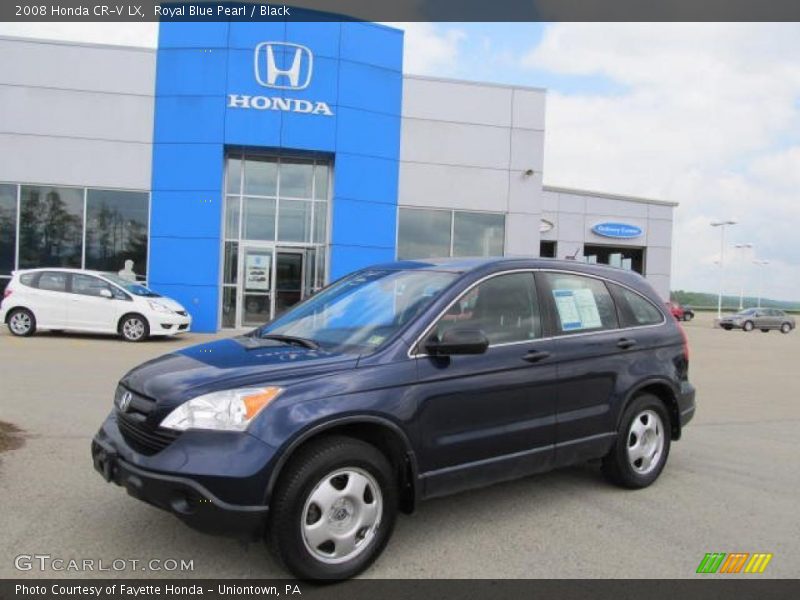Royal Blue Pearl / Black 2008 Honda CR-V LX