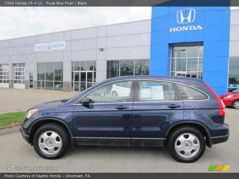 Royal Blue Pearl / Black 2008 Honda CR-V LX