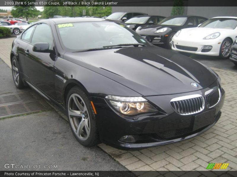 Jet Black / Black Dakota Leather 2009 BMW 6 Series 650i Coupe