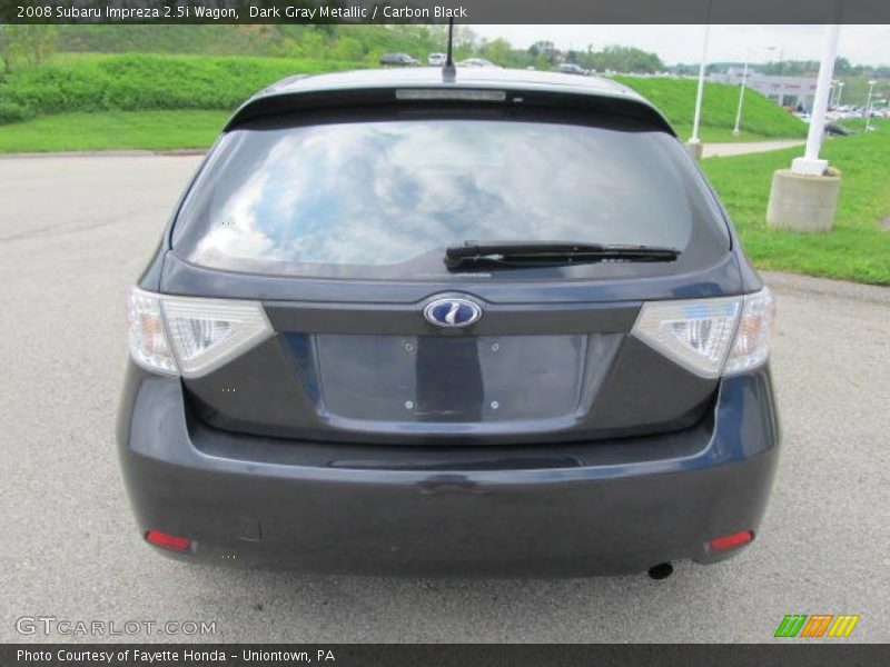 Dark Gray Metallic / Carbon Black 2008 Subaru Impreza 2.5i Wagon