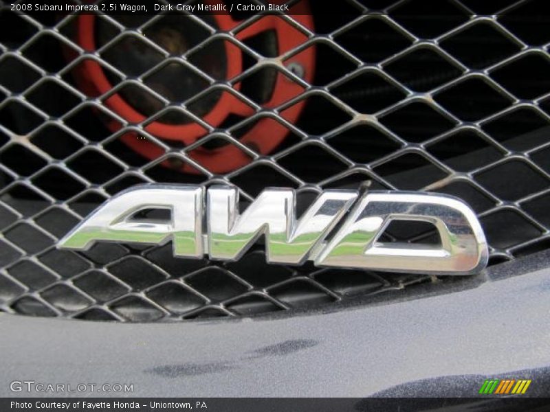 Dark Gray Metallic / Carbon Black 2008 Subaru Impreza 2.5i Wagon