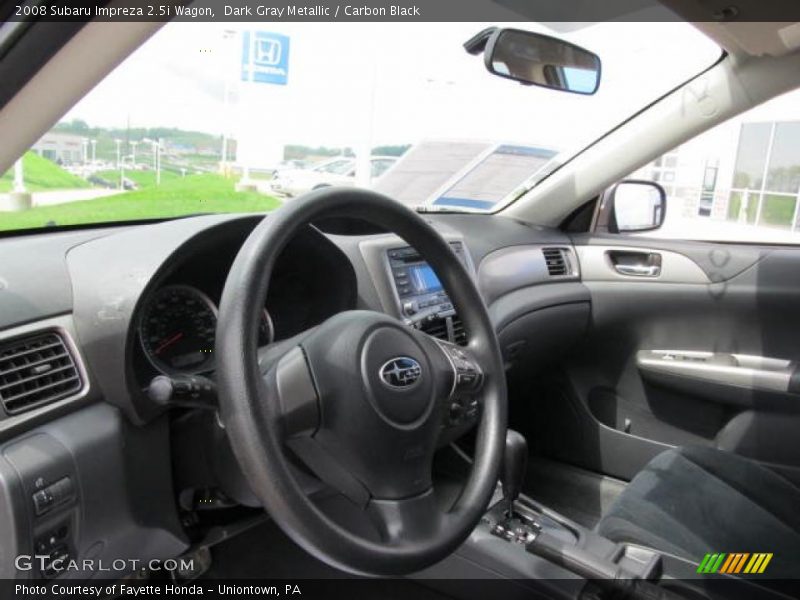 Dark Gray Metallic / Carbon Black 2008 Subaru Impreza 2.5i Wagon