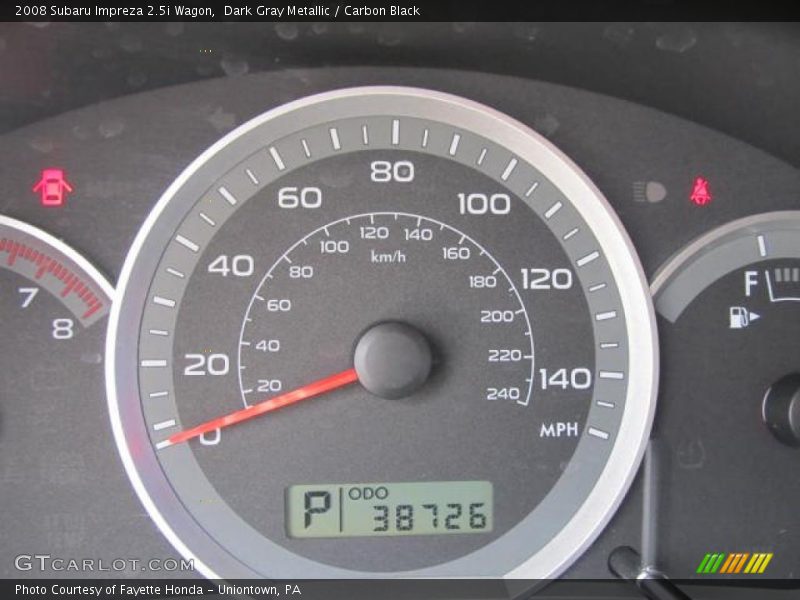 Dark Gray Metallic / Carbon Black 2008 Subaru Impreza 2.5i Wagon