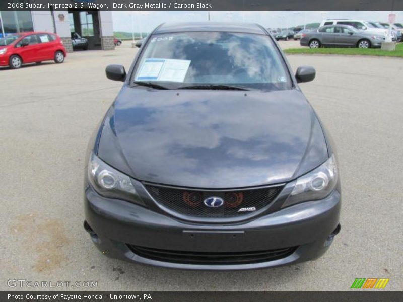 Dark Gray Metallic / Carbon Black 2008 Subaru Impreza 2.5i Wagon