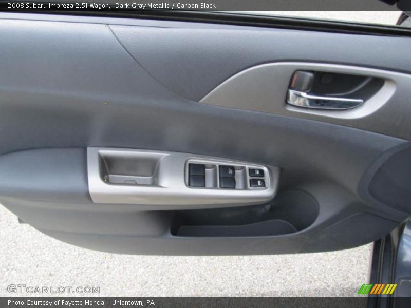 Dark Gray Metallic / Carbon Black 2008 Subaru Impreza 2.5i Wagon