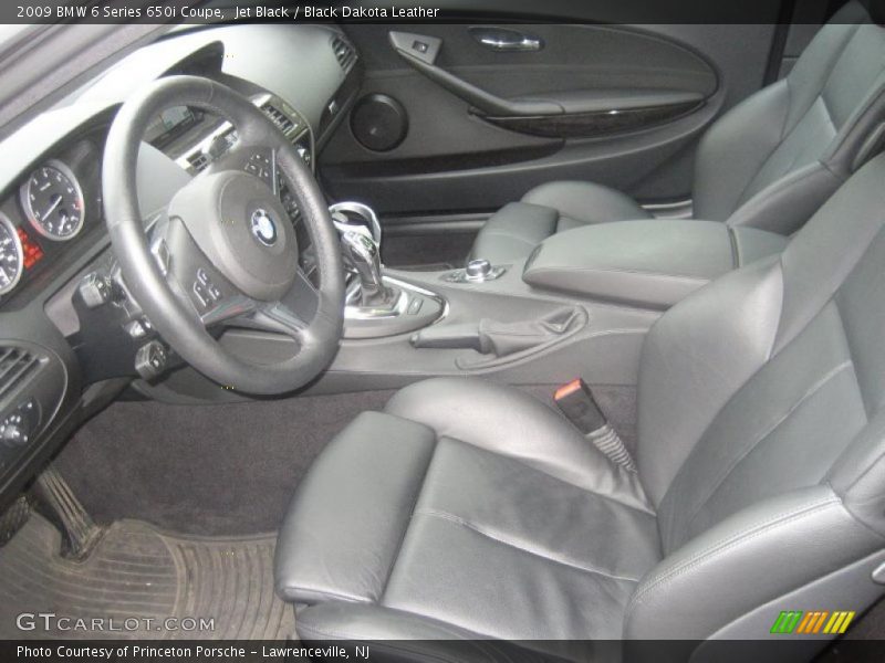  2009 6 Series 650i Coupe Black Dakota Leather Interior