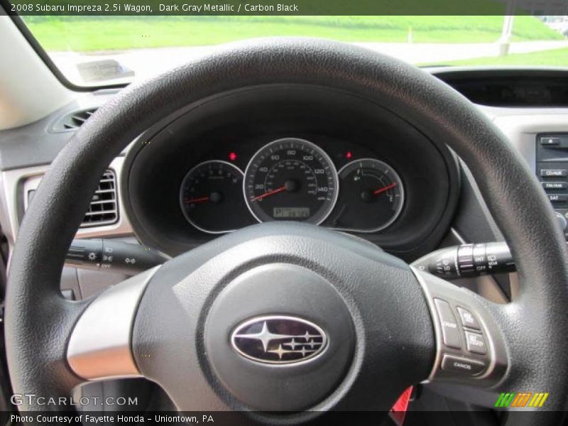 Dark Gray Metallic / Carbon Black 2008 Subaru Impreza 2.5i Wagon