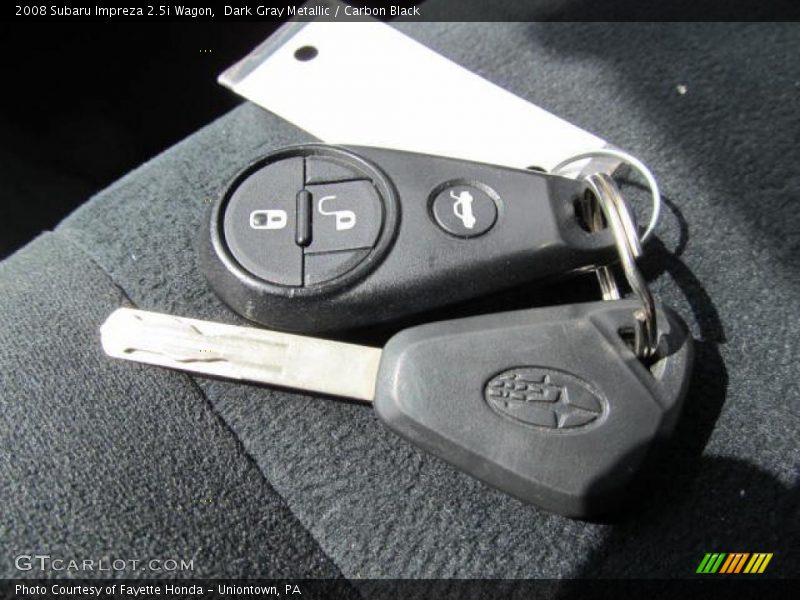 Dark Gray Metallic / Carbon Black 2008 Subaru Impreza 2.5i Wagon