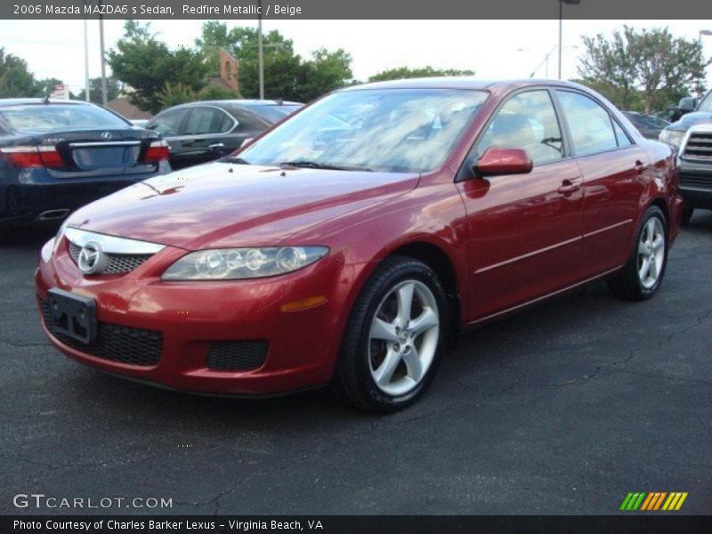 Redfire Metallic / Beige 2006 Mazda MAZDA6 s Sedan