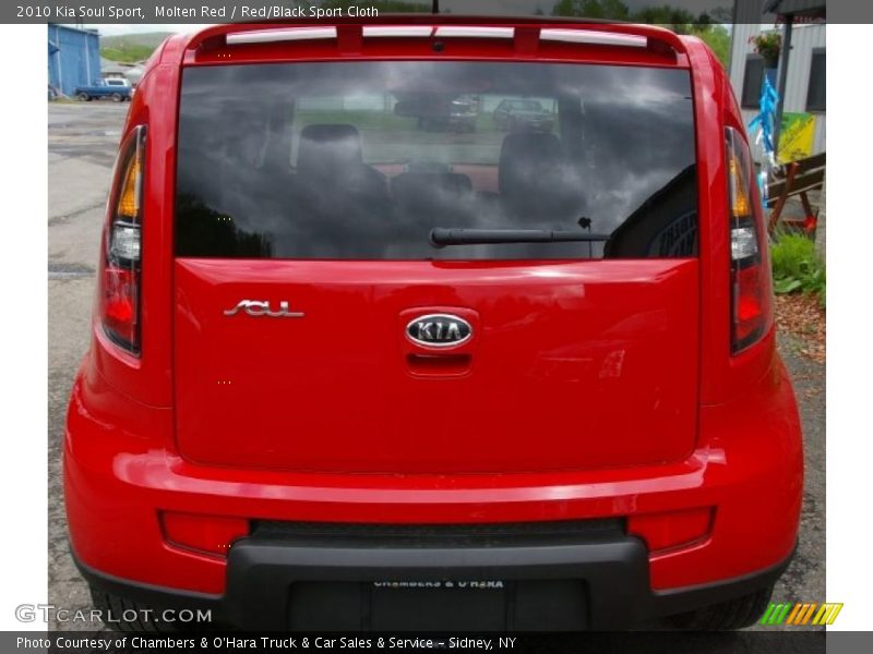 Molten Red / Red/Black Sport Cloth 2010 Kia Soul Sport