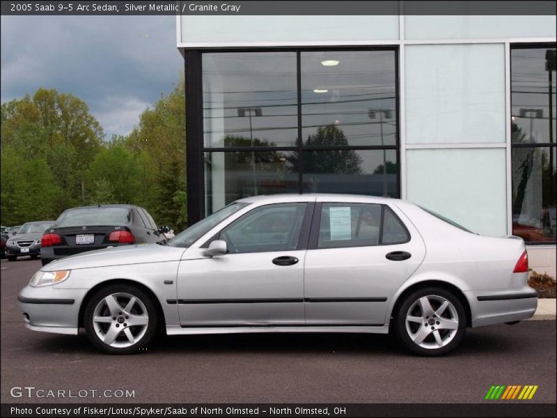 Silver Metallic / Granite Gray 2005 Saab 9-5 Arc Sedan