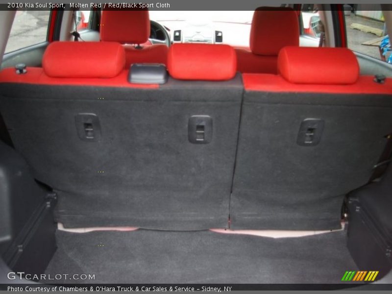 Molten Red / Red/Black Sport Cloth 2010 Kia Soul Sport