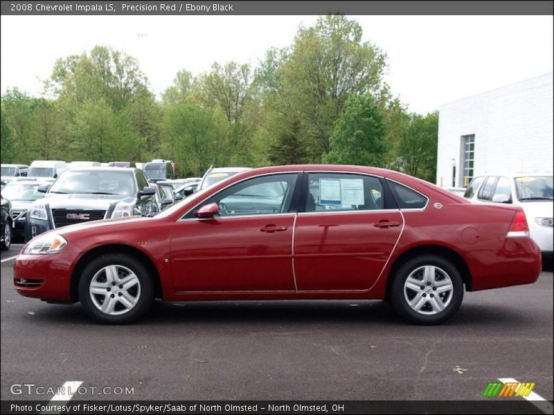 Precision Red / Ebony Black 2008 Chevrolet Impala LS