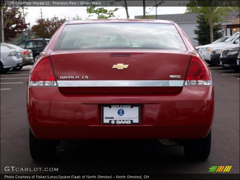 Precision Red / Ebony Black 2008 Chevrolet Impala LS