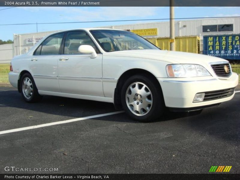 Premium White Pearl / Parchment 2004 Acura RL 3.5