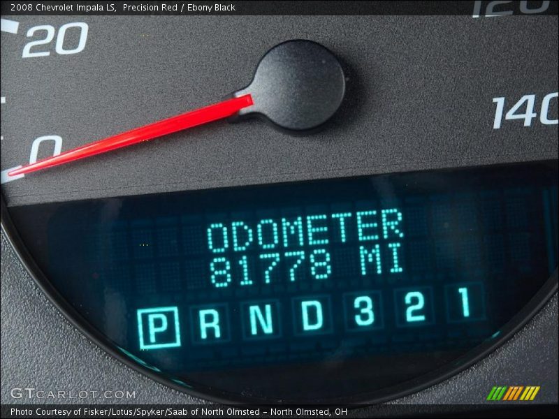 Precision Red / Ebony Black 2008 Chevrolet Impala LS