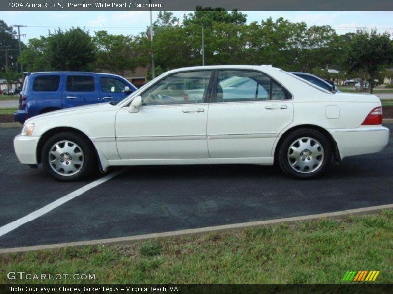 Premium White Pearl / Parchment 2004 Acura RL 3.5