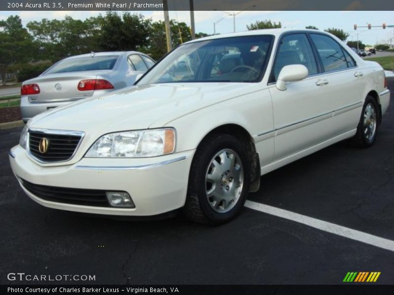 Premium White Pearl / Parchment 2004 Acura RL 3.5