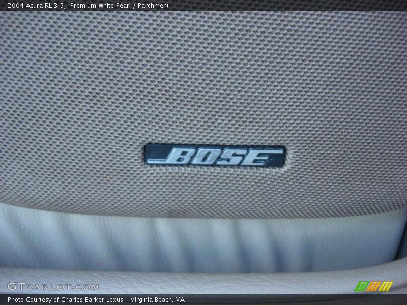 Premium White Pearl / Parchment 2004 Acura RL 3.5