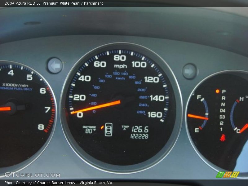 Premium White Pearl / Parchment 2004 Acura RL 3.5