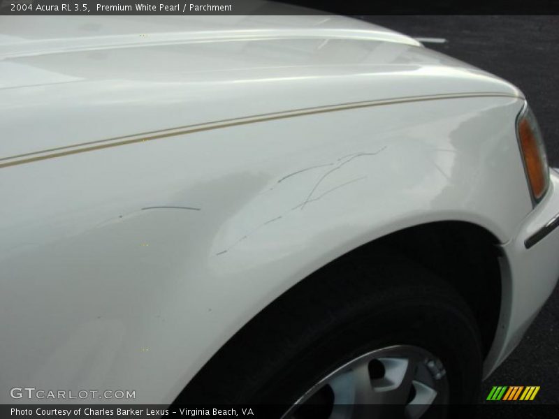 Premium White Pearl / Parchment 2004 Acura RL 3.5